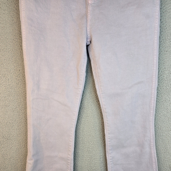 7 For All Mankind Womens Sz 28 Lilac Italian Cotton High Rise Jeans Raw Hem - Picture 3 of 14